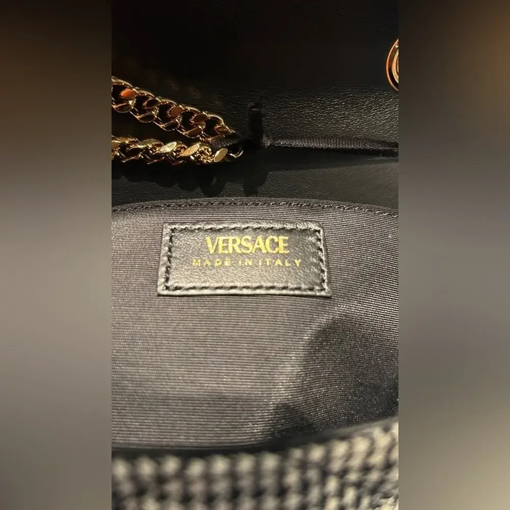 Versace Medusa Black and Gold Women's Bag NWT - Picture 8 of 8